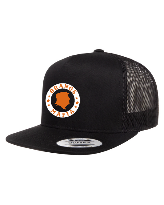 Flat Bill Snap Back Trucker Hat